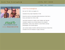 Tablet Screenshot of jackvanlaningham.com